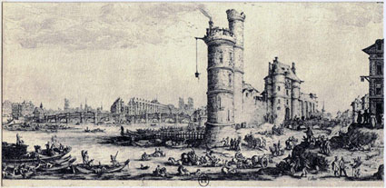 Le pont-Neuf et la tour de Nesle en 1631